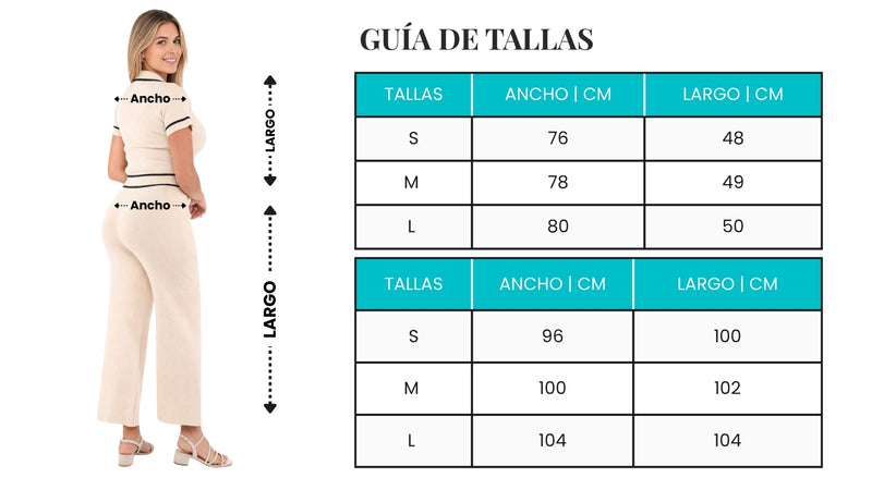Guía de tallas - Conjunto 2 piezas Old Money